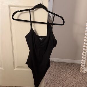 American Eagle Black V-neck bodysuit